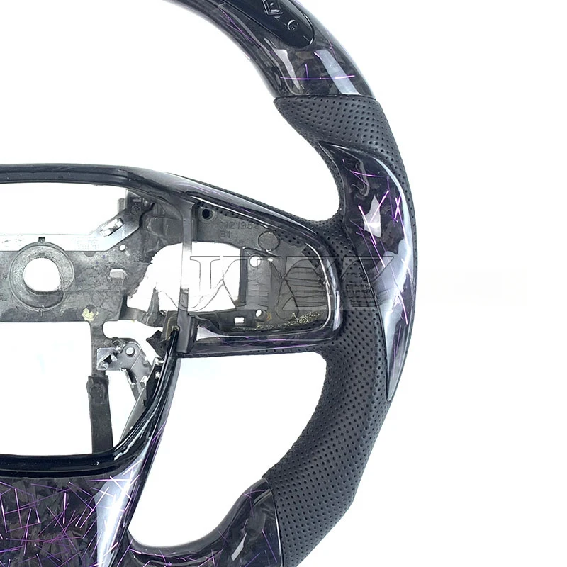 For Honda 10th Generation Civic LED Forged Carbon Fiber Steering Wheel Modification 2016 2017 2018