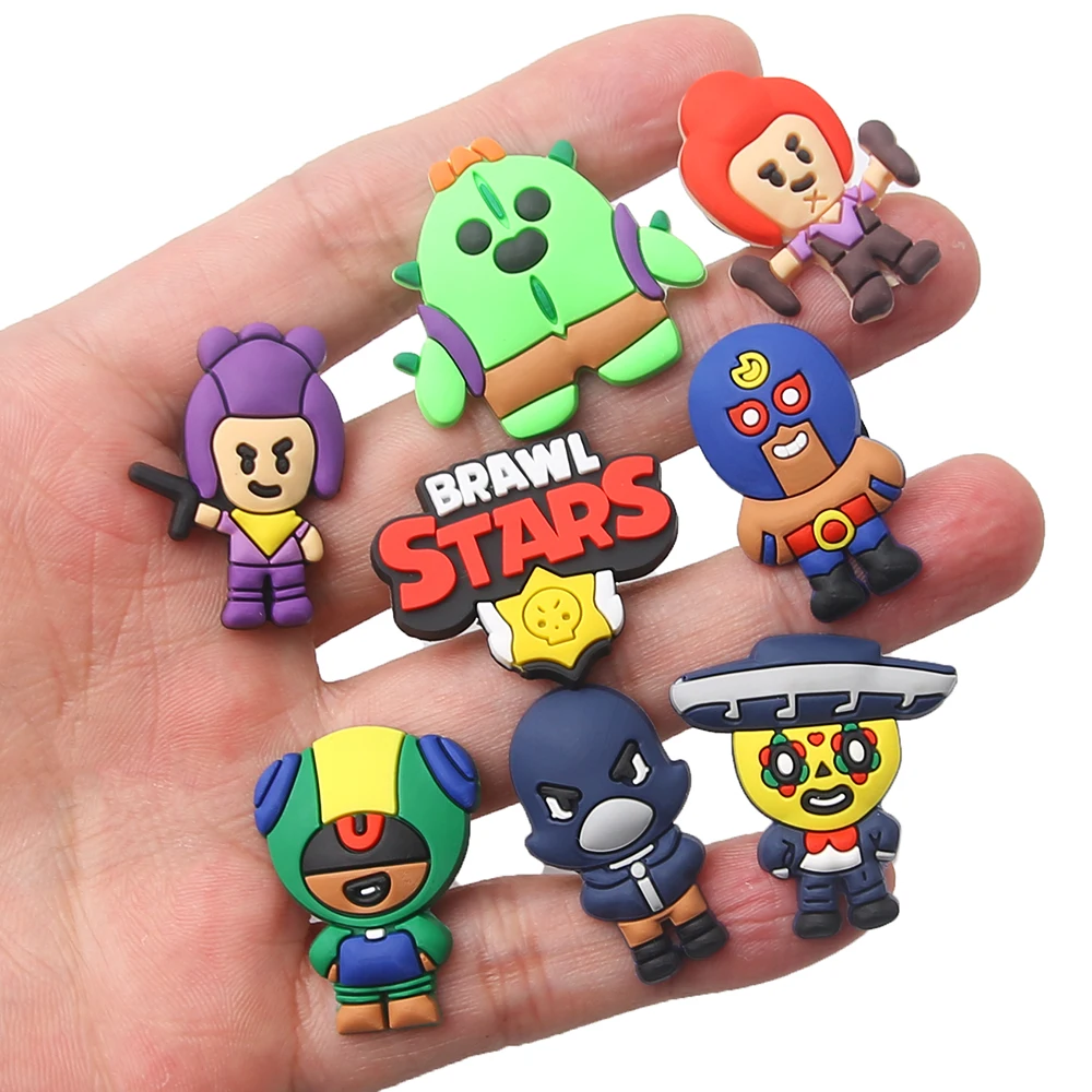 New Product 1-8Pcs Shoe Charms Game Cartoon Shoe Decoration Accessories for Clogs Fit Wristband Kids School Party Gift - view 4