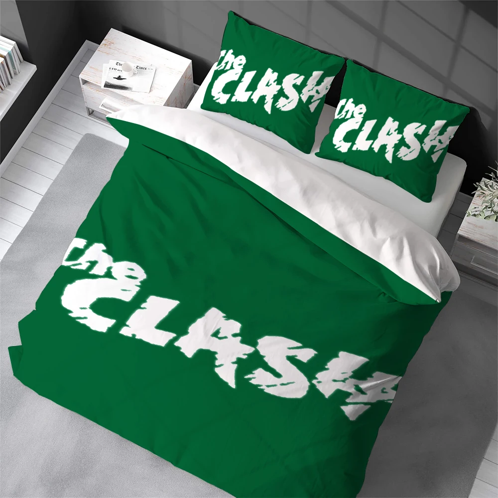 

Rock Band The C-Clash Duvet Cover Set Soft Wash Bed 3 Piece Summer Comfortable Student Dormitory Home Baby Bedding Best seller