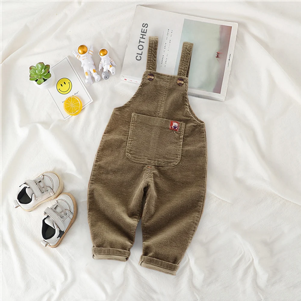 IENENS Kids Baby Boys Clothing Girls Denim Jumpers Jeans Children Overalls Toddler Infant Playsuit Dungarees Trousers 1-4 Years