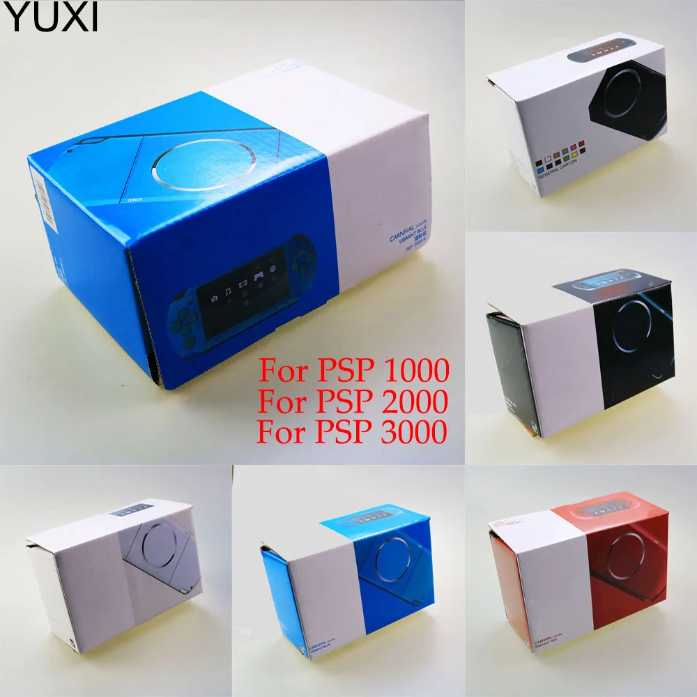 

YUXI 1PC New Packing Box Carton for PSP 3000 2000 1000 Game Console packing with Manual and Insert