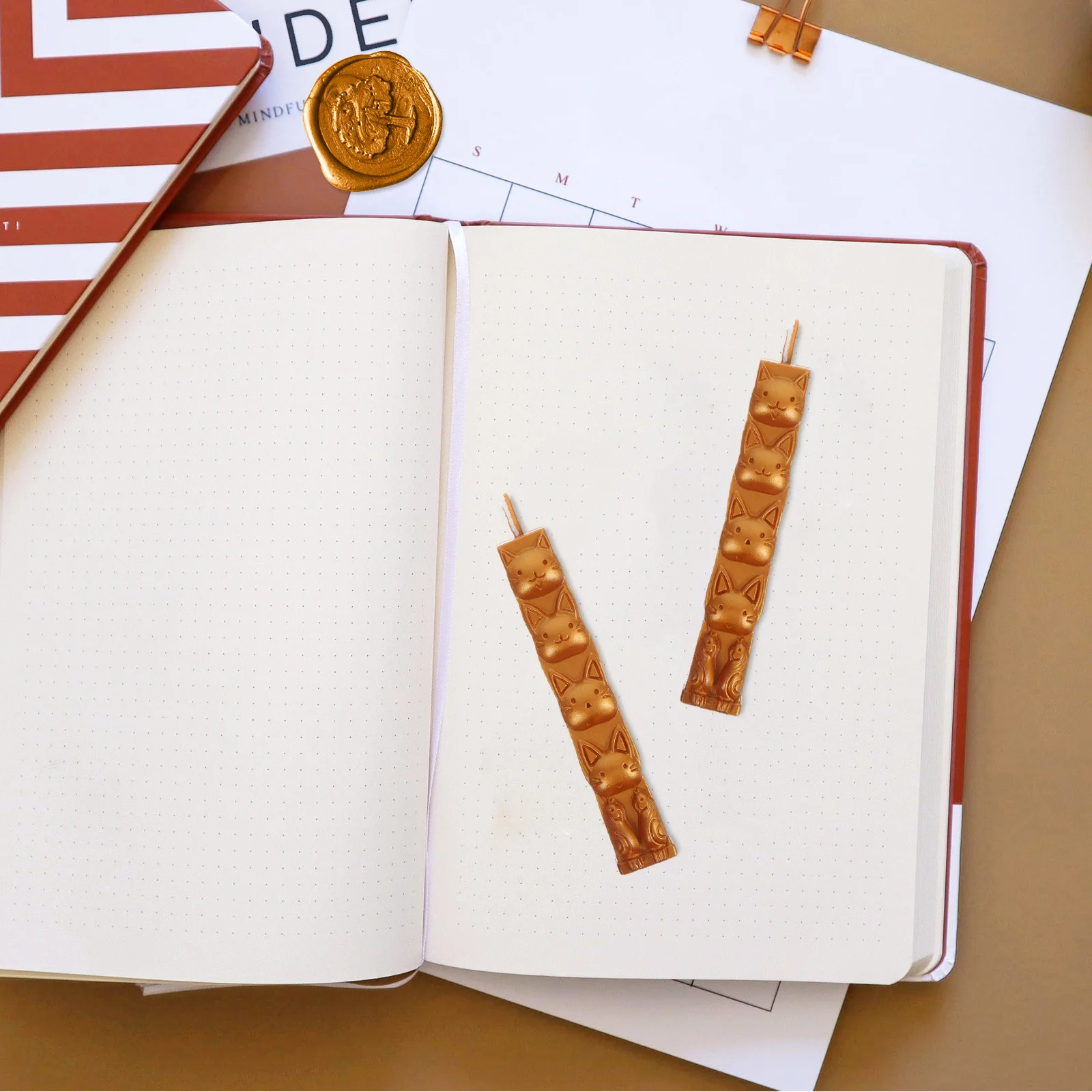 

6Pcs Sealing Wax Sticks with Wicks Clear Fire Wax for Envelope Invitation Wedding DIY Decoration Craft