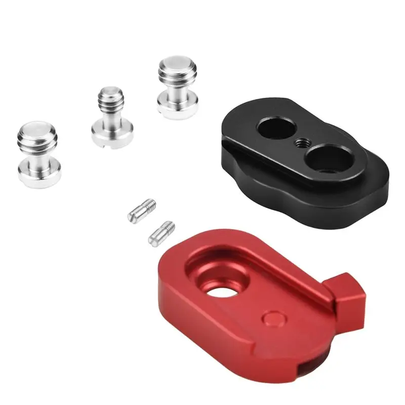 B92B Monitor Quick Release Plate with 1/4 & 3/8 Inch Screws, M3 Locating Pin, Aluminum Alloy for Camera LCD Monitor Magic LED