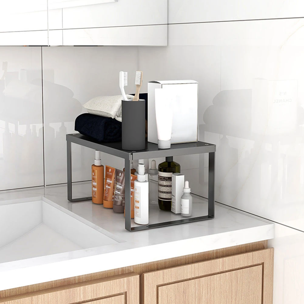 

Kitchen Shelf Storage Rack for Countertop Organizer Home Office Use Multifunctional Practical Tool Space Saver