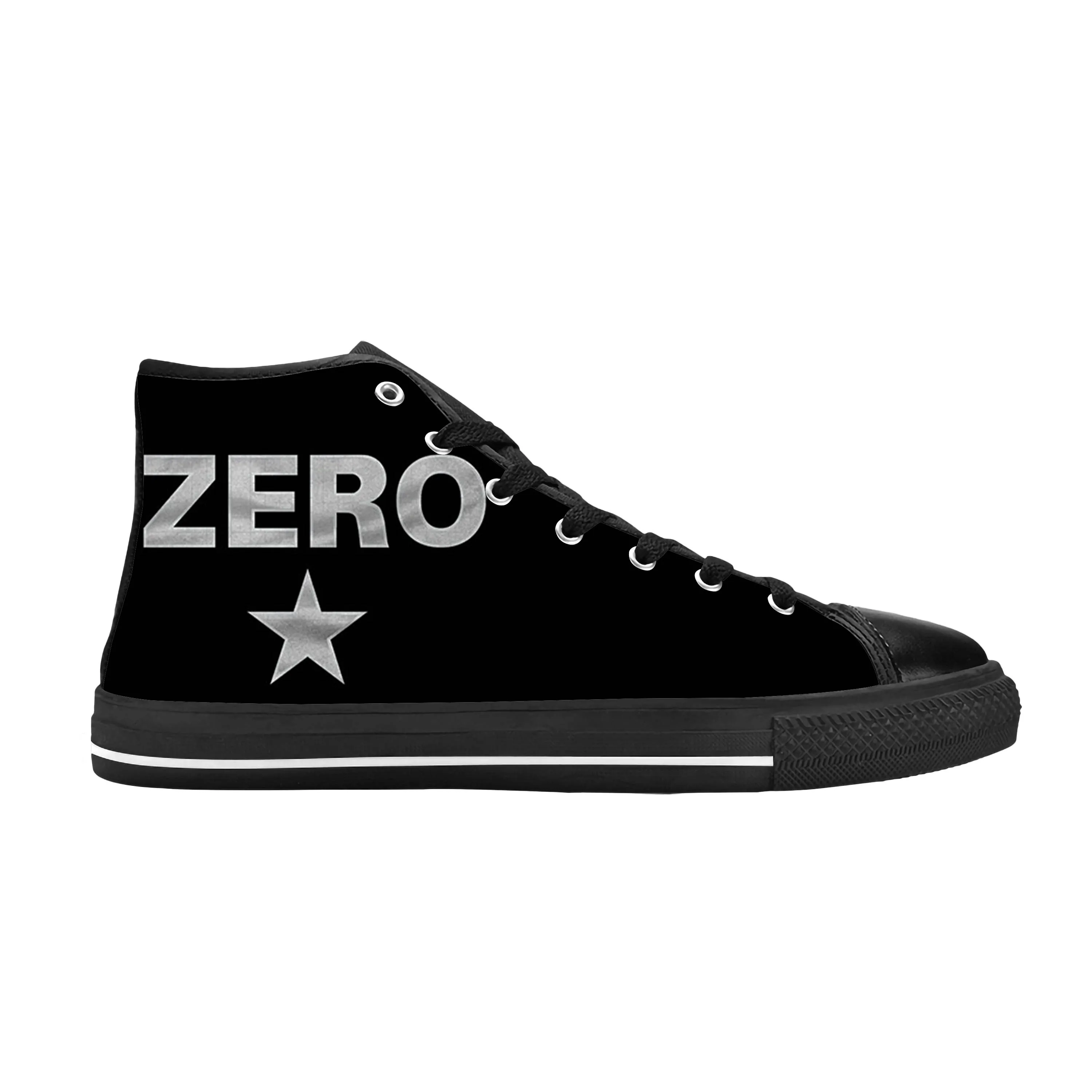 Hot Smashing Pumpkins Zero Rock Band Singer Music Casual Cloth Shoes High Top Comfortable Breathable 3D Print Men Women Sneakers