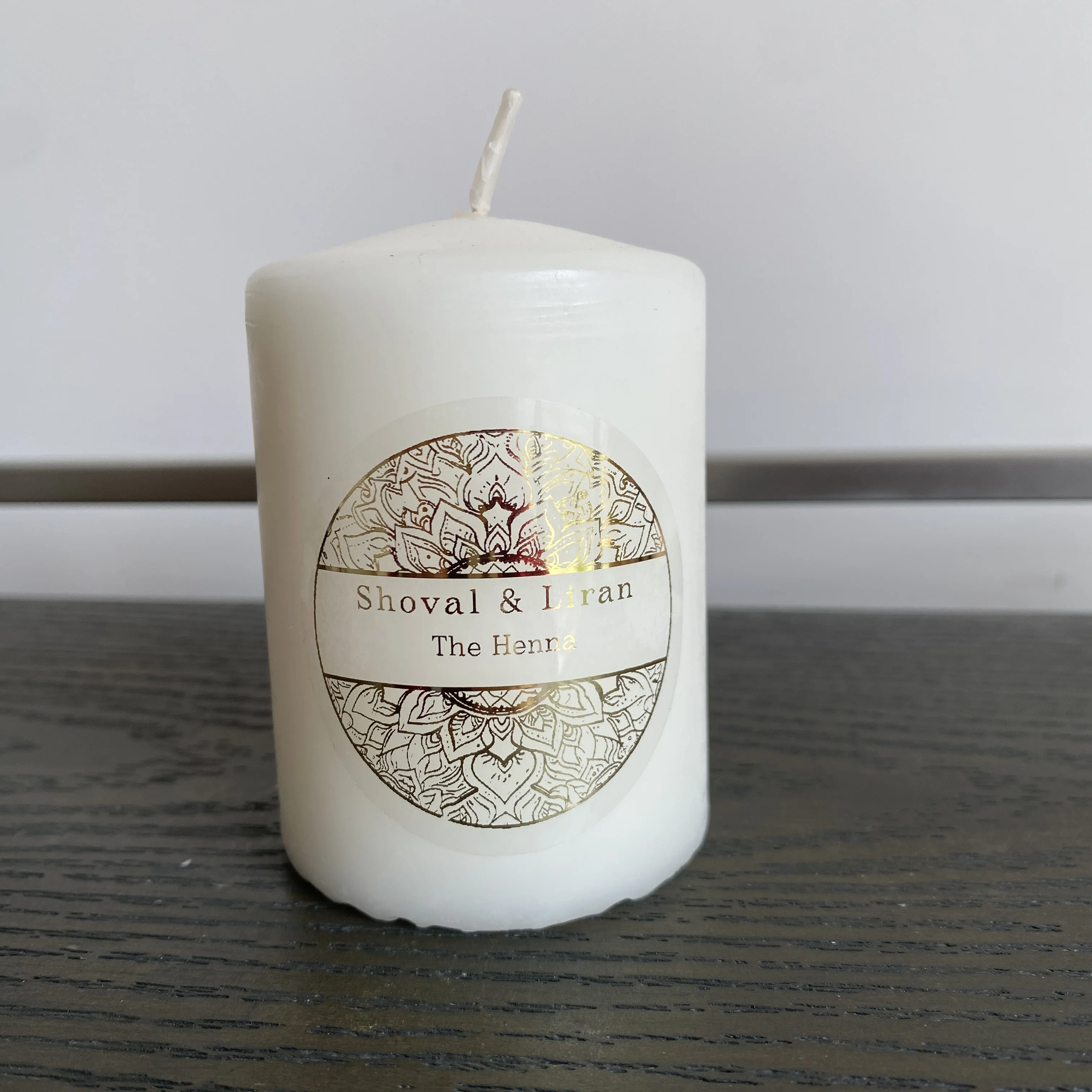 Stiker lilin henna kustom, lab - Personalised Candle Label ulasan dan harga