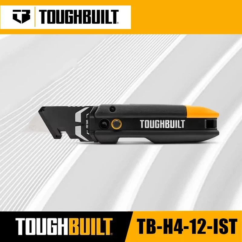TOUGHBUILT Folding Tool Knife TB-H4-12-IST Convenient to Carry, Compact Pocket Pry Bar