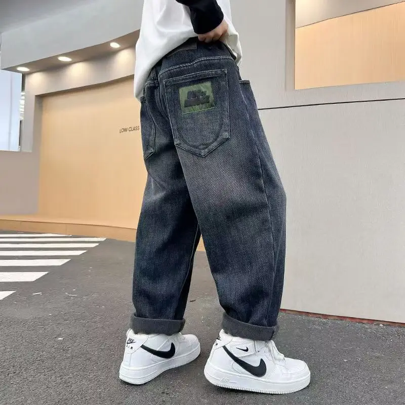 Jeans For Boys High Quality Kids Clothes Casual Style Children 2026 Spring Autumn New Arrival Denim Pants 5 6 7 8 9 10 11 12 14Y
