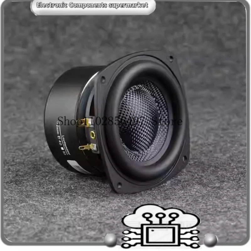 High-end 4 Inch Subwoofer Woofer Speaker HIFI 4OHM Bass Loudspeaker Fiberglass Cone Low Frequency 40W 80W Home Audio Unit 1PC