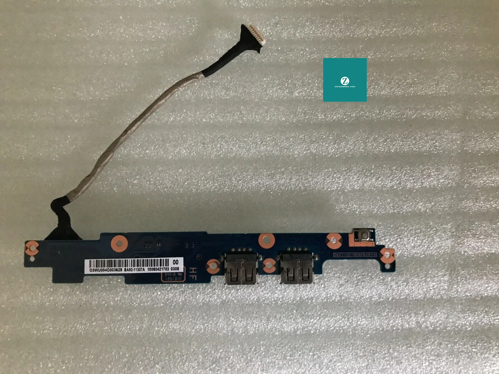 para samsung np780ze t01uk placa de leitor de cartao de midia com porta usb dupla com cabo ba9211307a 01