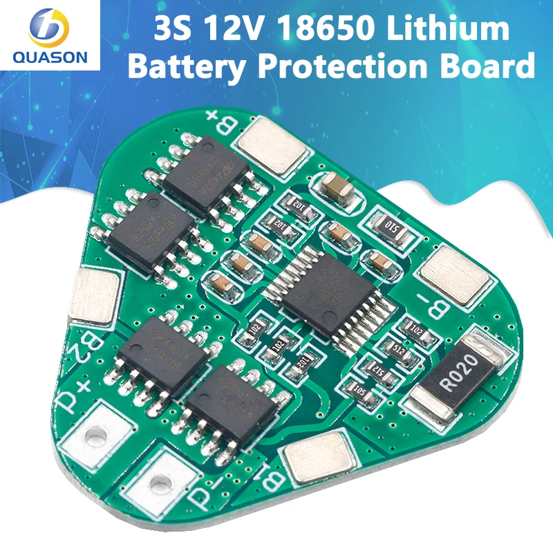 3S 12V 18650 Lithium Battery Protection Board 11.1V 12.6V overcharge over-discharge protect 8A 3 Cell Pack Li-ion BMS PCM PCB