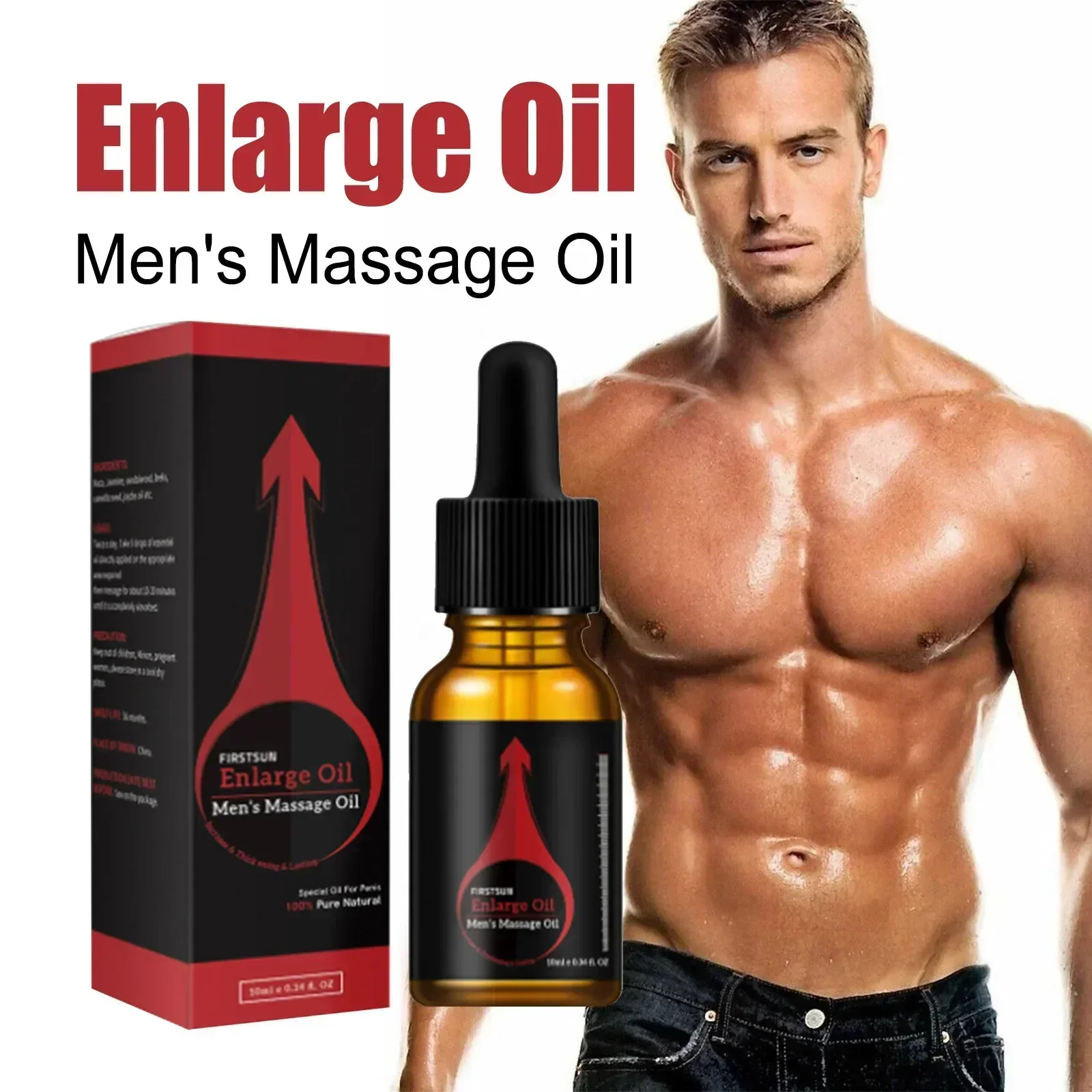 Penis Enlargment Oil Growth Powerful Penis Increase Thickening Essential Oils 10ml  Adult Authentic Oil