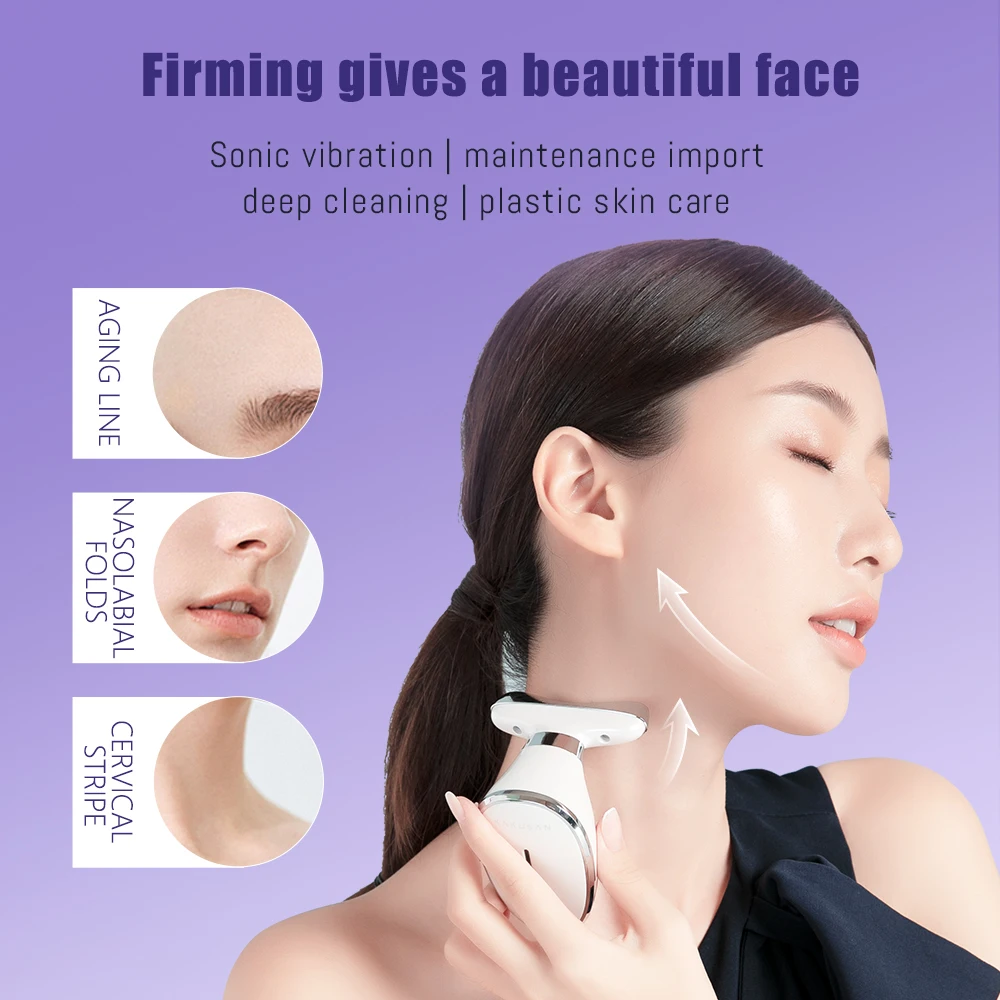 KKS Anti-aging Face and Neck Lifting Massager EMS Face Massager Wrinkle Remover Beauty Tools Neck Lifting Device