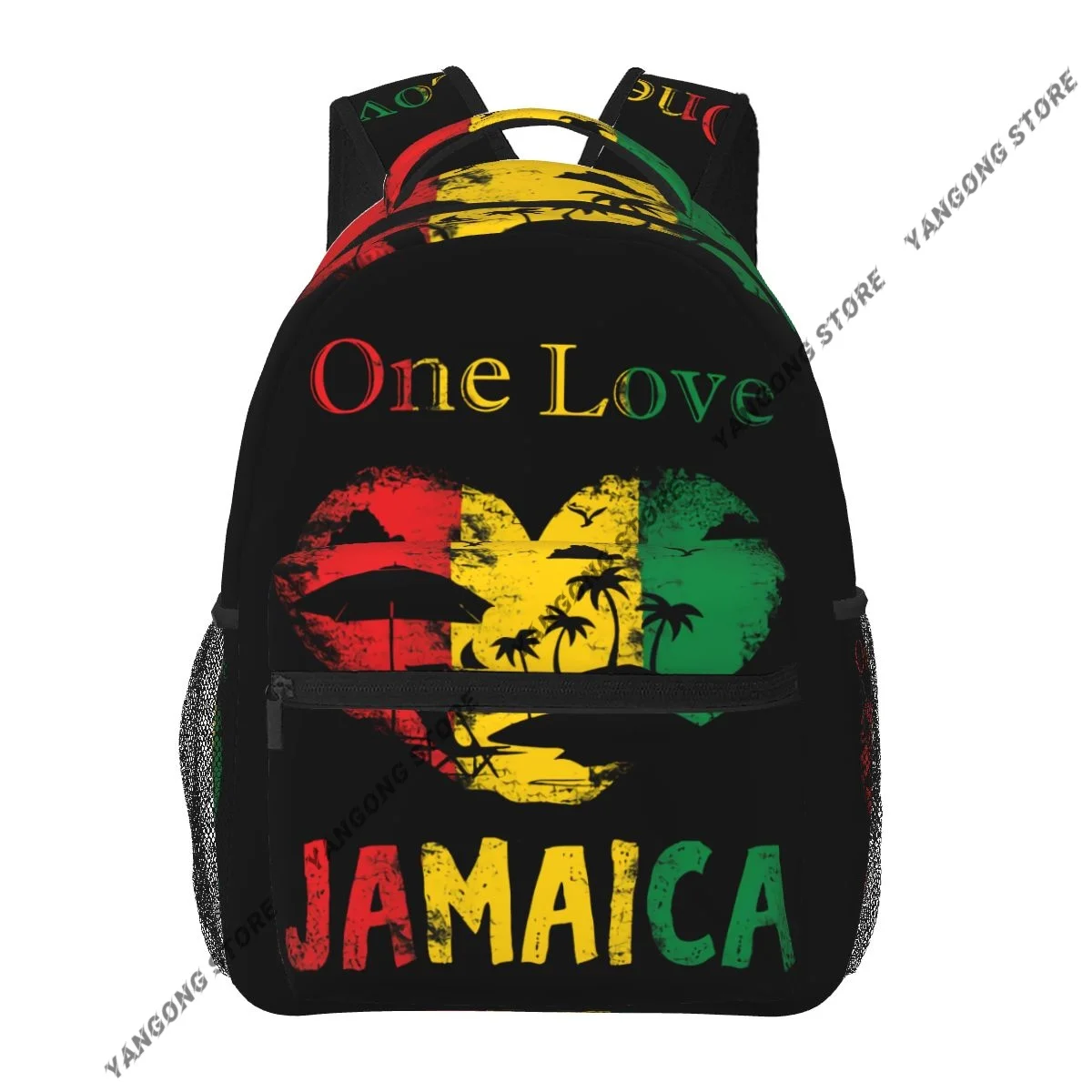 

Модный рюкзак для женщин и мужчин, унисекс, студенческие рюкзаки One Love Jamaican, дорожная сумка, сумка для книг