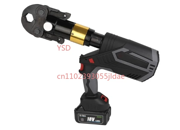 

Electric hydraulic pipe crimping tool: for PEX, floor heating, copper & stainless steel pipes, ring/crimp connection.