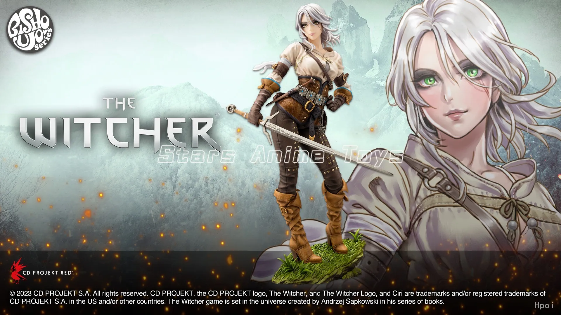 

Kotobukiya BISHOUJO STATUE The Witcher Cirilla Fiona Elen Riannon 1/7 Анимационная фигурка Коллекция украшений Модель игрушки
