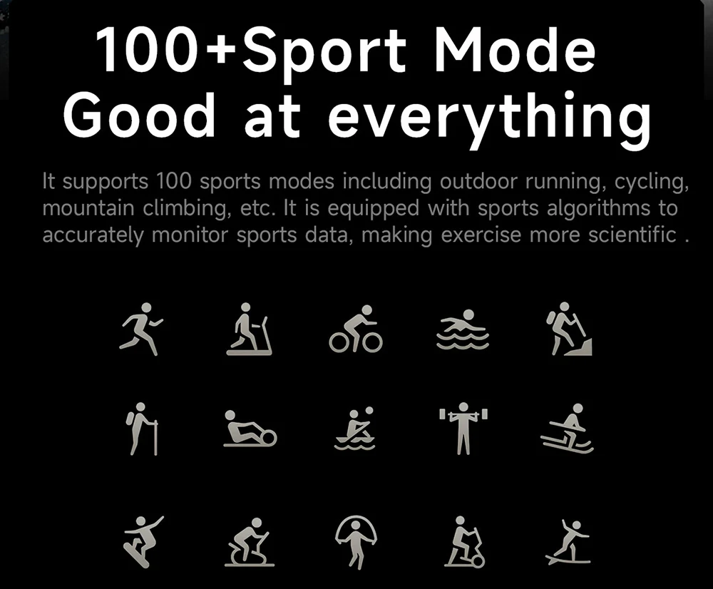 MEVADEN 1,7" großer Bildschirm Outdoor-Sportkompass Smart Watch Bluetooth Anruf Taschenlampe 600mAh Gesundheitsmonitor Smartwatch MD57 – Detail 12