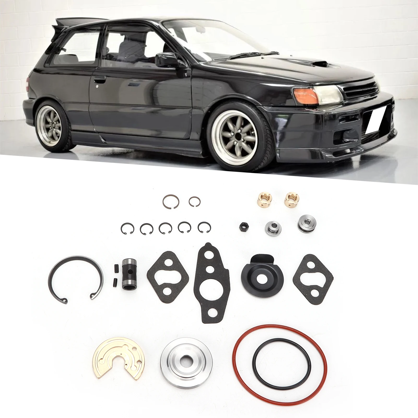 Turbocharger Repair Rebuild Kit Accessories Replacement for CT9 Starlet Glanza EP91 4EFTE GT EP82