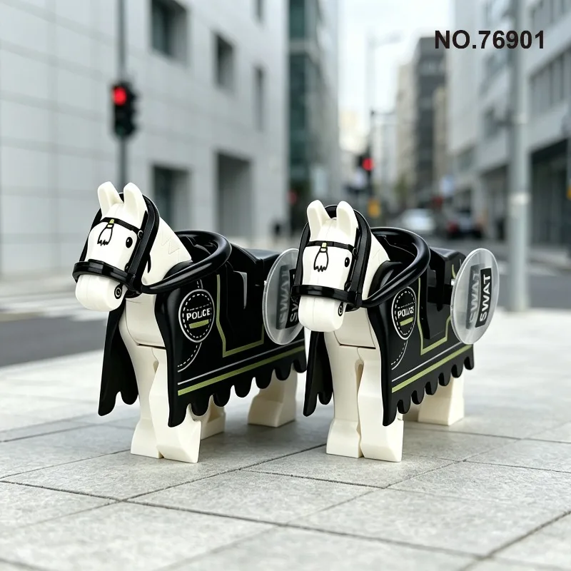 Darth Vader Mounted Police, Building Block Doll 76901 Horse Accessories Assembly Small Particle Building Block City Patrol