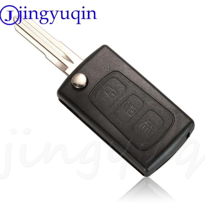 jingyuqin 3 Buttons Flip Folding Remote Key Case Shell For Great Wall Hover Haval H3 H5 Keyless Entry Fob Key Cover Replacement