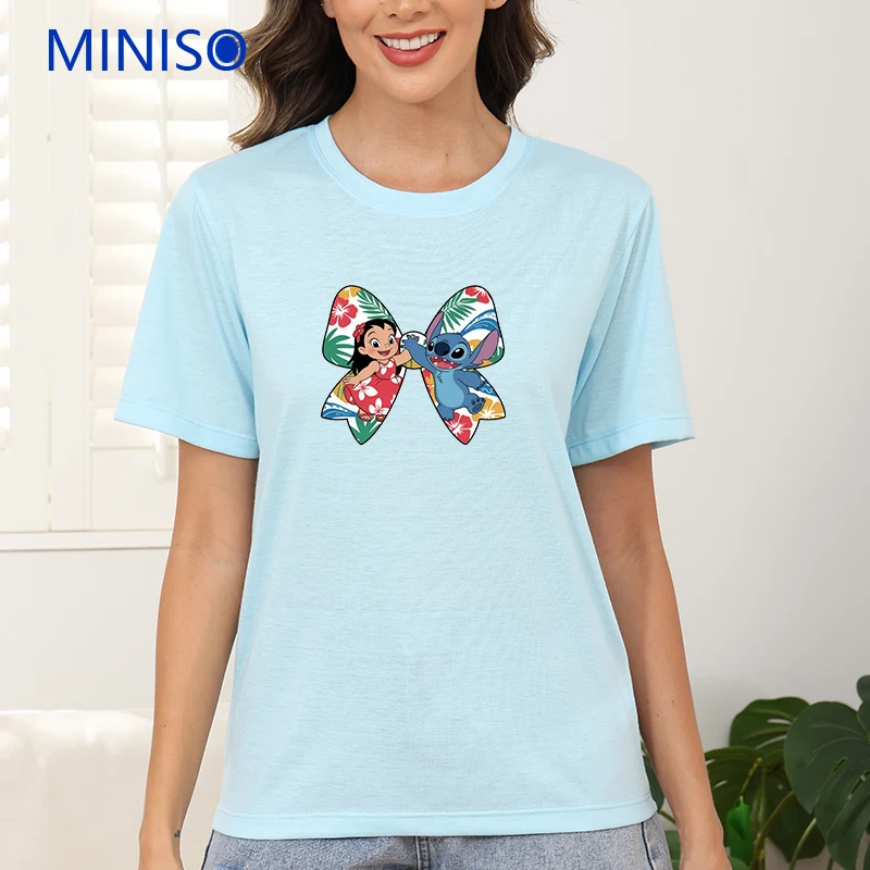 

Summer Print Women Short Sleeve T-Shirt Fashion Cute Clothes Casual Comfortable New In 2025 Clothing Disney Mickey Mouse Cartoon