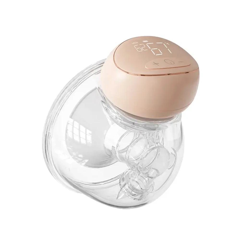 BEBEBAO P7 Wearable Electric Breast Pump Hands Free Milk Pump with LED Display 3 Modes 10 Levels of Suction 240mL Capacity