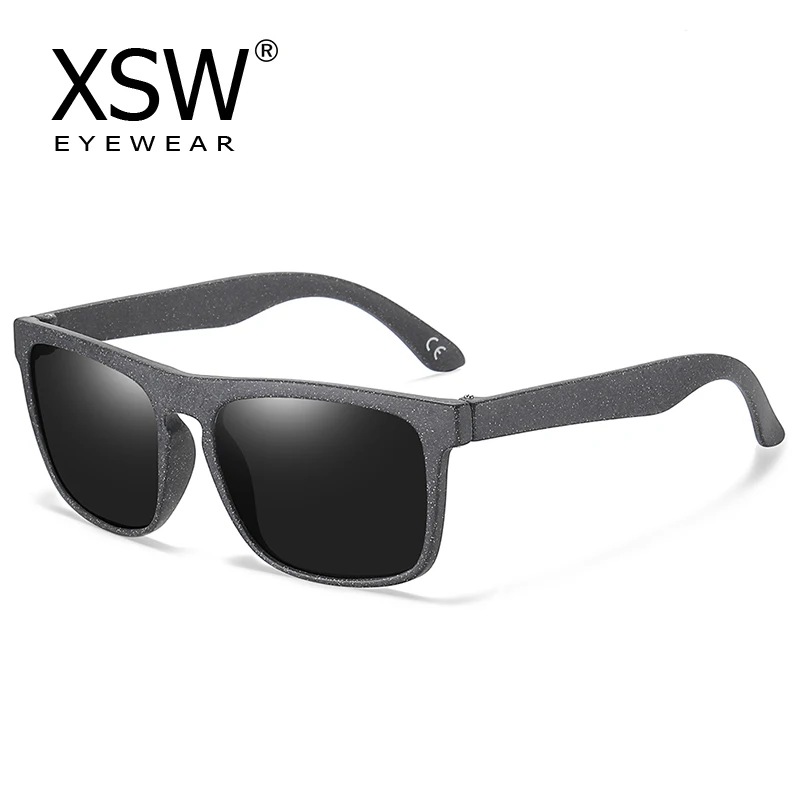 XSW brand design wooden retro square oval square men\'s and women\'s sunglasses Glasses Wheat straw sunglases UV400 7021