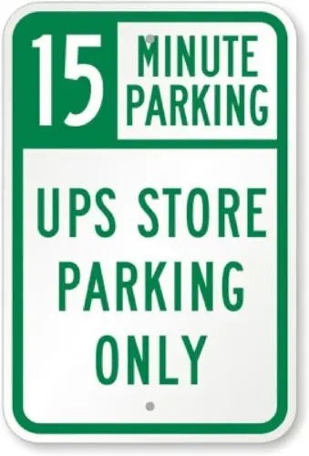 15 Minutes Store Parking Aluminum Weatherproof 12