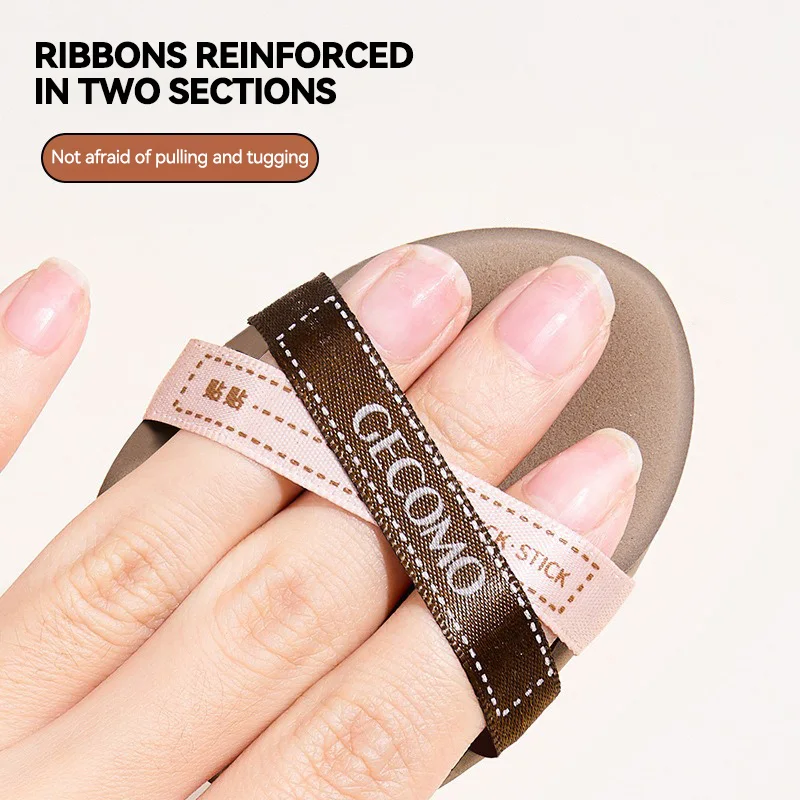 GECOMO Iced Americano Duo Star Powder Puff Set — Dual-Use (Dry & Wet), Ultra-Soft and Skin-Friendly, Ideal for Flawless Applicat