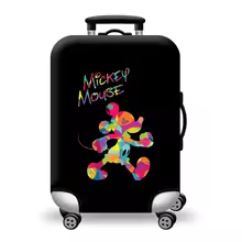 Disney Mickey Mouse Luggage Cover Protector Dust-proof Scratch Resistant Elastic Luggage Cover Apply To 18''-32'' Suitcase Case