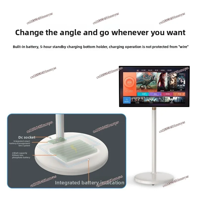 شاشة تلفزيون ذكية للهاتف المحمول مقاس 32 بوصة، كلمات إسقاط، جهاز كمبيوتر لوحي كبير