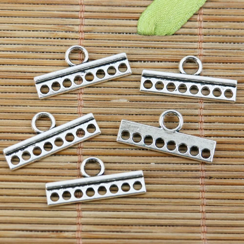 

20PCS 23*6mm Tibetan Silver Color 1-8holes Link Connector EF2282 Charms for Jewelry Making