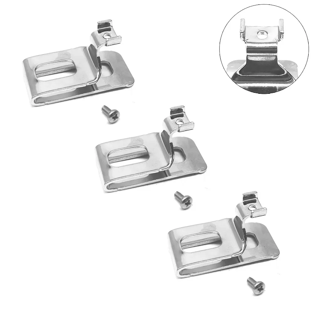 

Waist Buckle Clips Buckle Belt Hooks 3pcs Drills Tools Replacement Parts With Screw For WORX 20V WU268 WU278 WU279