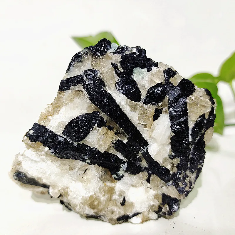 Natural Stones Black Tourmaline Raw Crystal Mineral Specimen Spiritual Meditation Exorcism Feng Shui Home Decortion