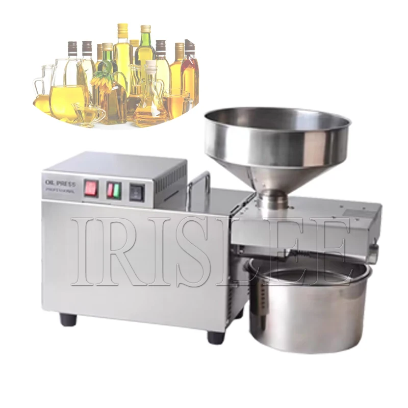 آلة ضغط الزيت الفولاذ المقاوم للصدأ مستخرج الزيت البارد الكتان عباد الشمس زيت الزيتون الضغط 220 فولت S9