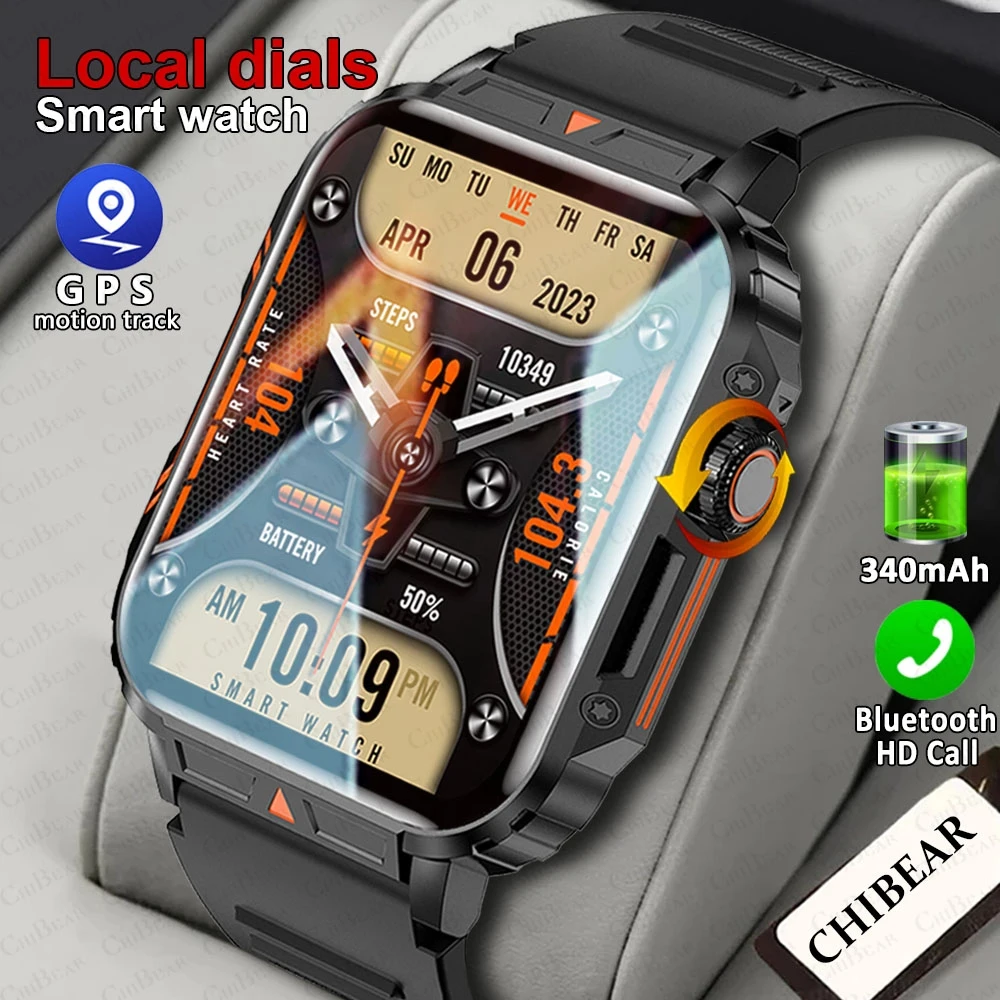 GPS Outdoor Military Smart Watch Men 1