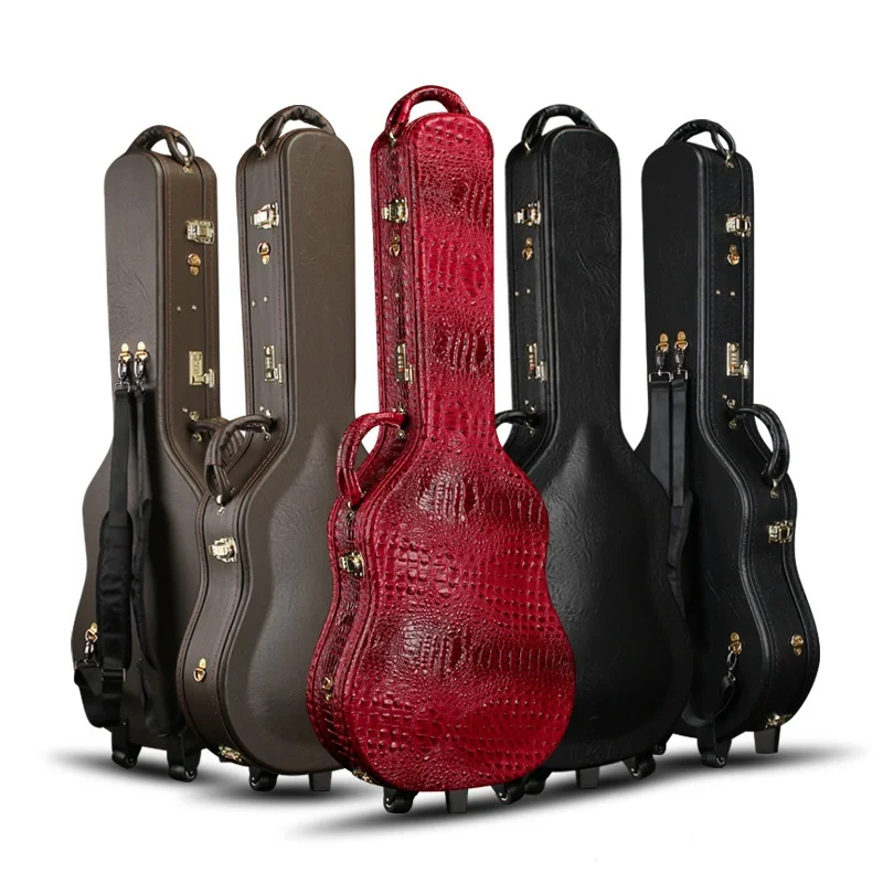 Guitar Accessories 40/41 Inch Guitar Bag Shock-proof Compression Resistant  Guitar Cases with Wheel