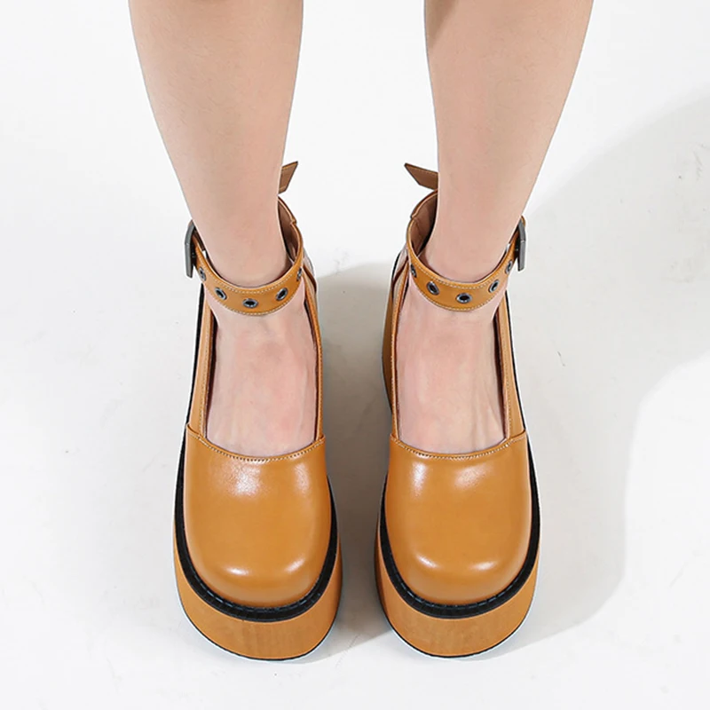 

Классические женские лоферы; Новые осенние туфли-лодочки из лакированной кожи на толстом каблуке с пряжкой; Женская обувь на платформе и высоком каблуке в стиле ретро