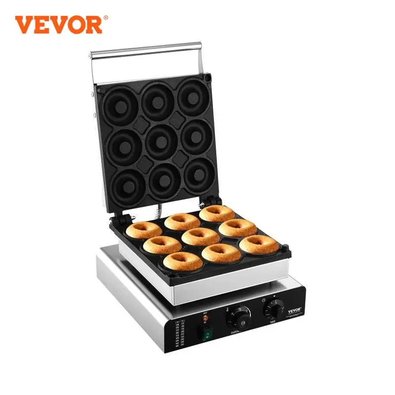 VEVOR-Machine à Donuts Électrique 2000W, Appareil Commercial avec Surface Antiarina, Double Face,