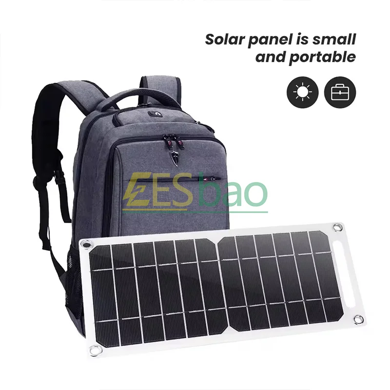 Solar Panel  System with USB Camping Charging for Power Banks and Mobile Phonesfor Phone Car MP3 PAD Charger Outdoor Batter