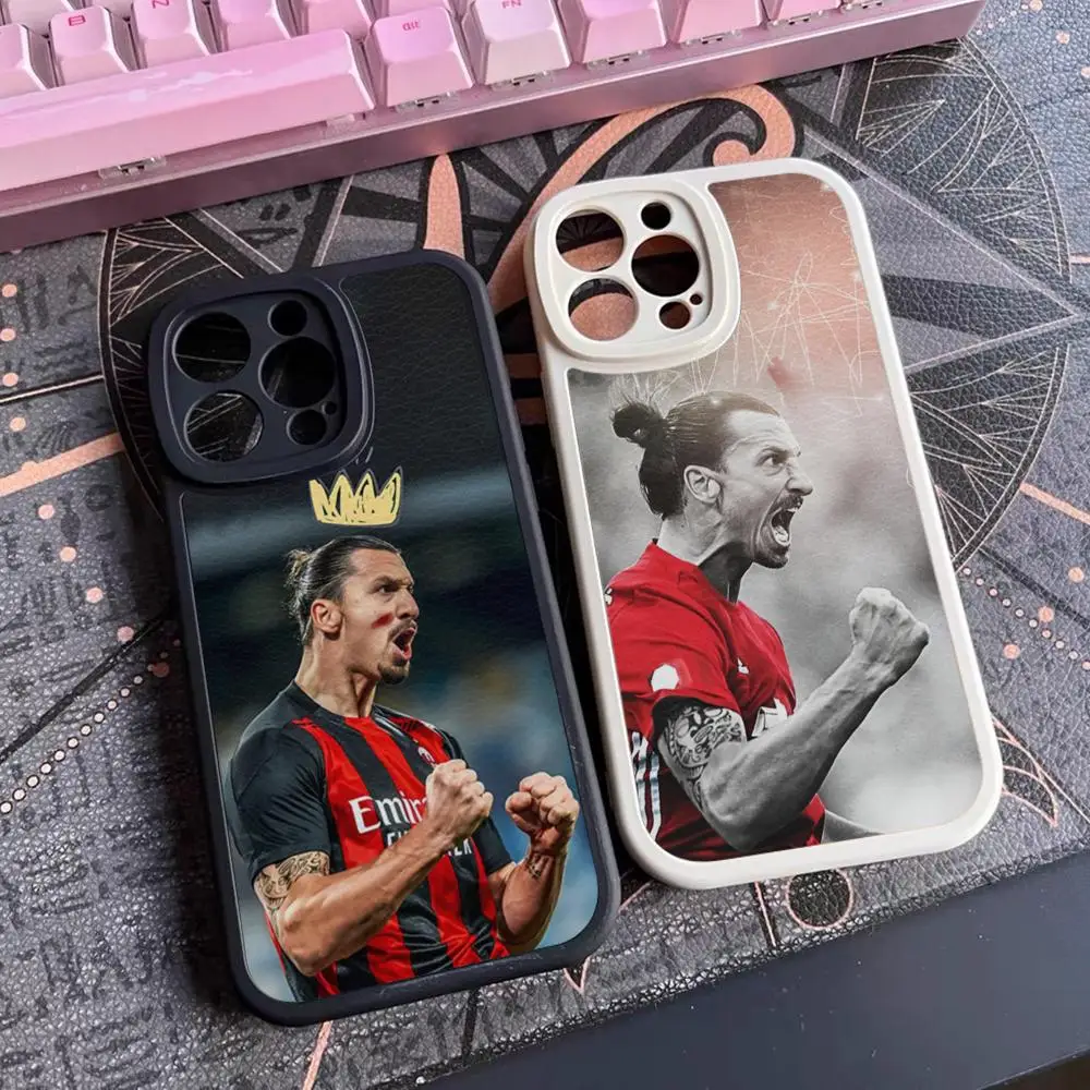 Zlatan Ibrahimovic Phone Case For Iphone 15 14 12 13 Pro Max 11 Mini X Xr Xs 7 8 Puls Lambskin Silicone Cover