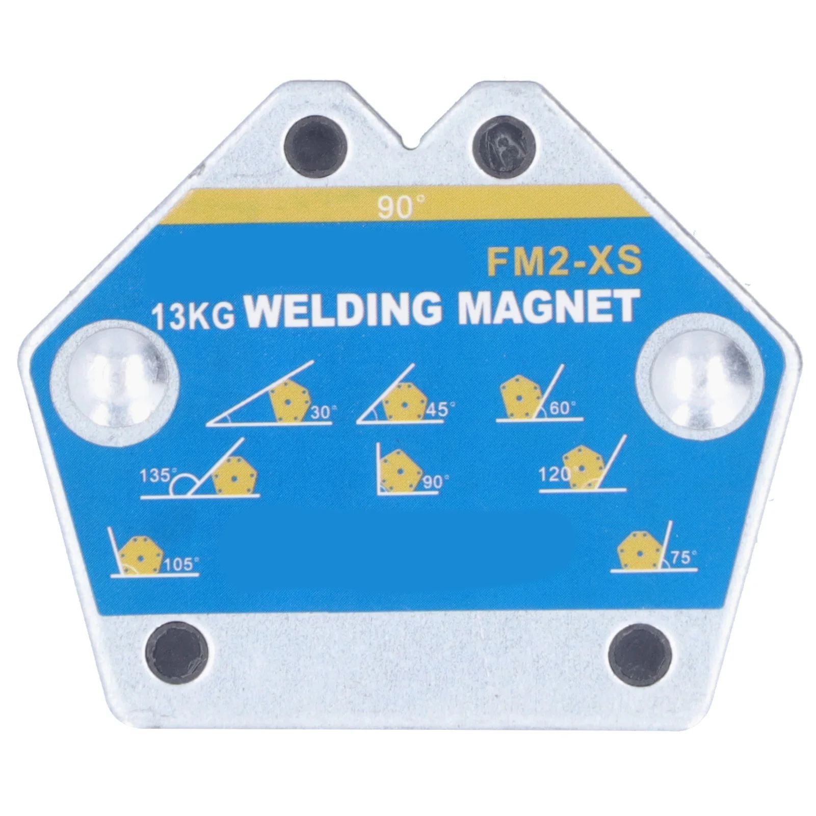 4 szt. Magnetyczny pozycjoner spawalniczy Magnesy spawalnicze Uchwyt wielokątny do mocowania Kwadratowy uchwyt żelazny Narzędzia 30 ° -105 °   13KG