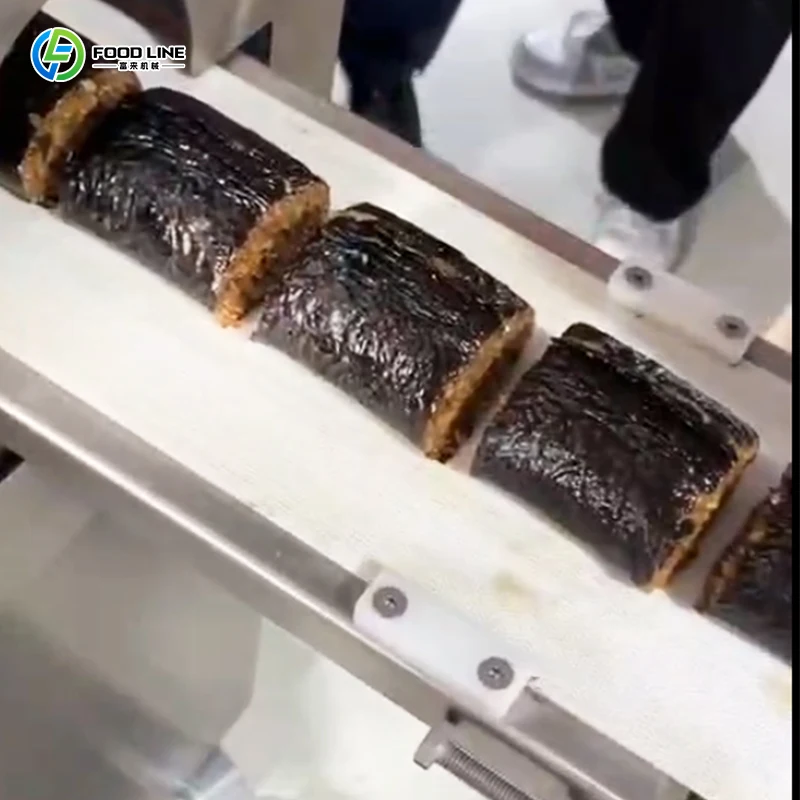 خط إنتاج آلة كرات أرز السوشي الأوتوماتيكي، عملية سهلة لصانعة لفائف السوشي