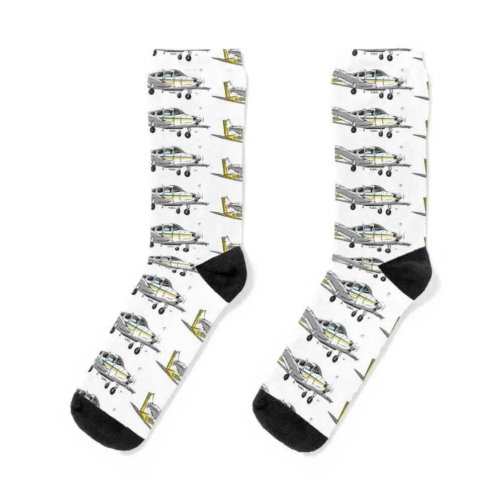 Beechcraft Musketeer N18990 Socks designer Crossfit Mens Socks Women's