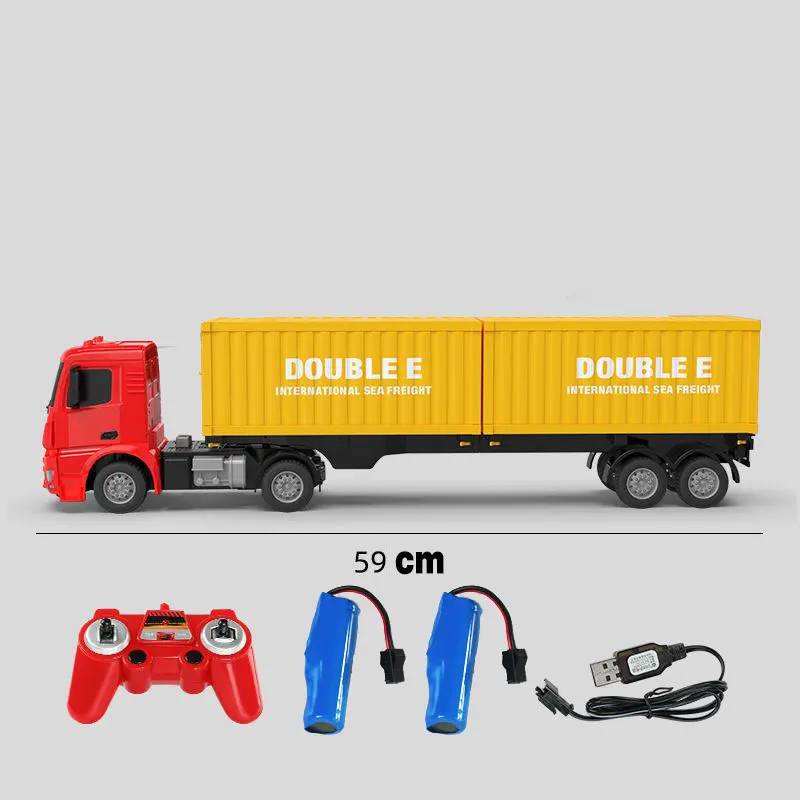 

Remote Control Car Big RC Container Truck LED Simulation Engineering Car Electronic Chargeable Vehicle Toy Boys Birthday Gift