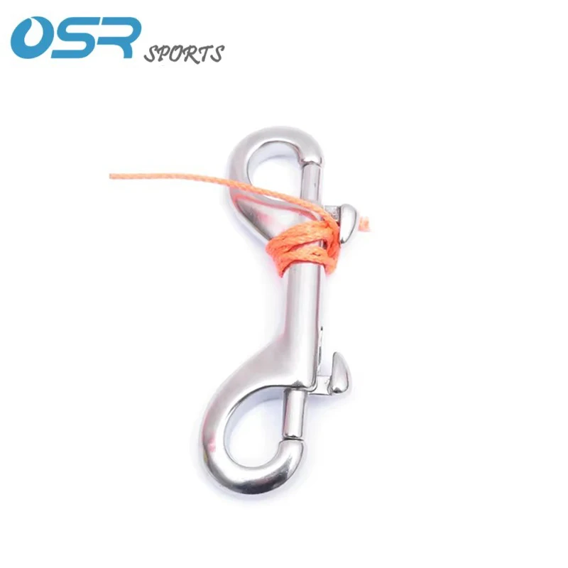 316 Stainless Steel Scuba Diving Key Ring Double Ended Hook BCD Quick Release Bolt Buckle Clip for Underwater Sports