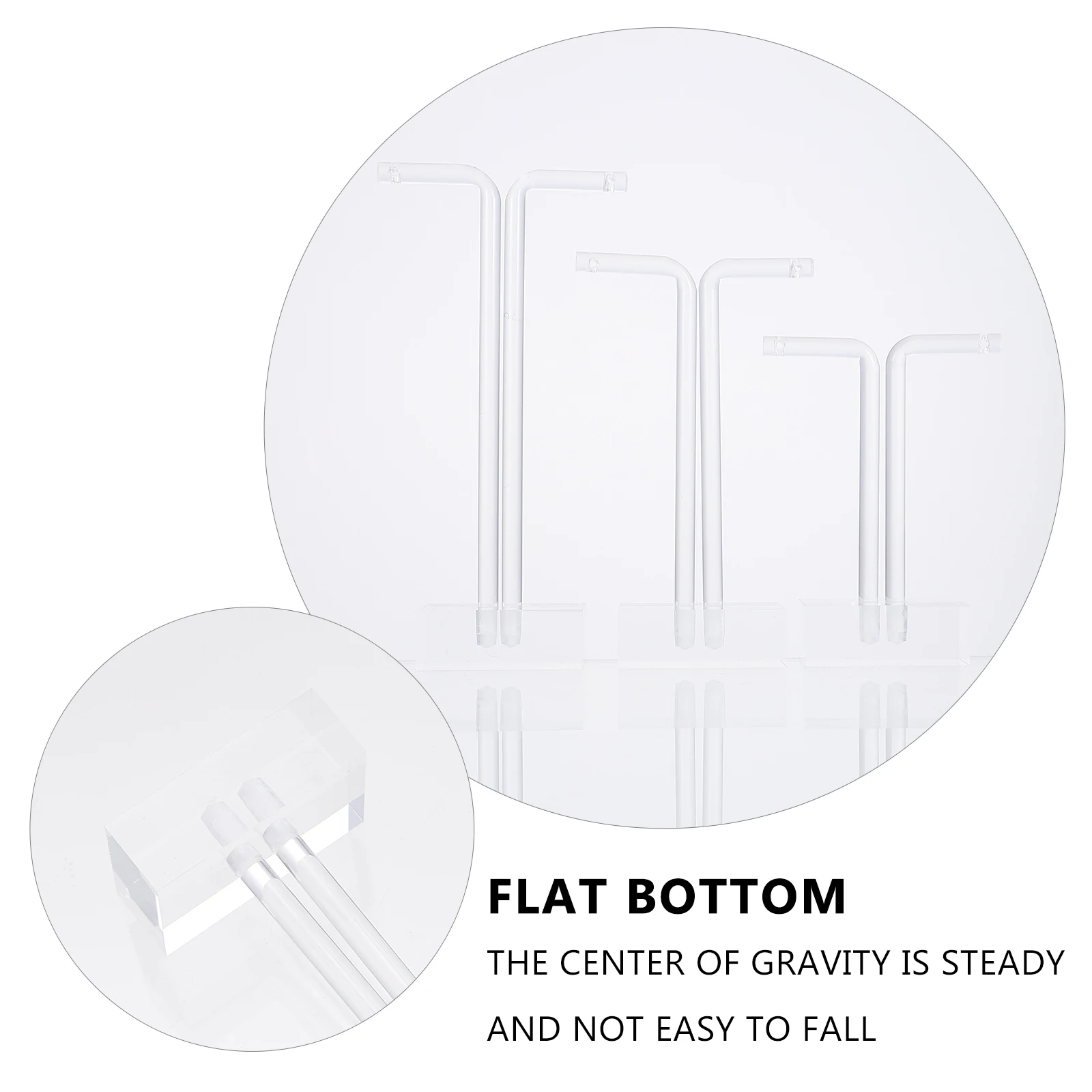 

Прозрачная акриловая подставка для сережек, Т-образные стержни, кронштейн для хранения ювелирных изделий, прозрачная Т-образная стойка для выставки товаров, прочные полки для сережек