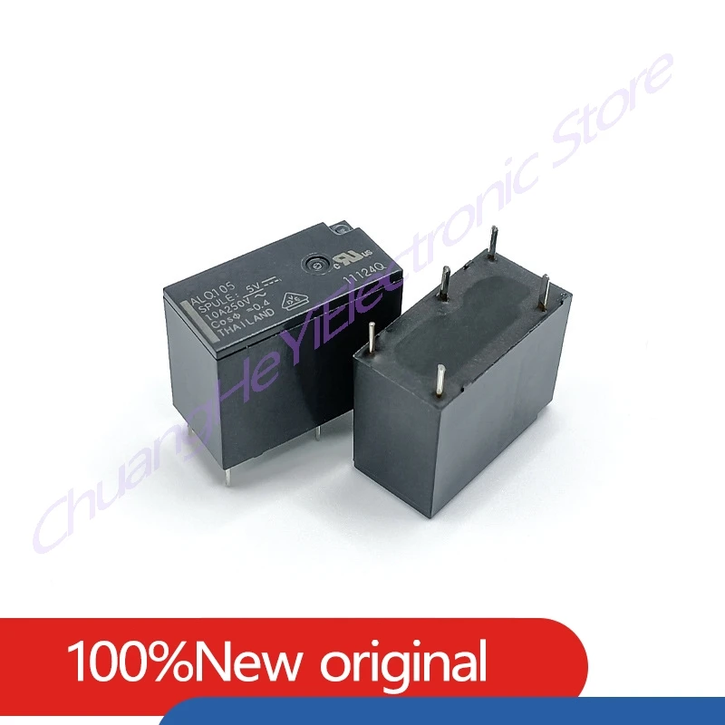 5Pcs/Lot New Original Relay ALQ105 ALQ112 ALQ124 Replaceable JQ1P-5V-F JQ1P-12V-F JQ1P-24V-F 10A 5PIN