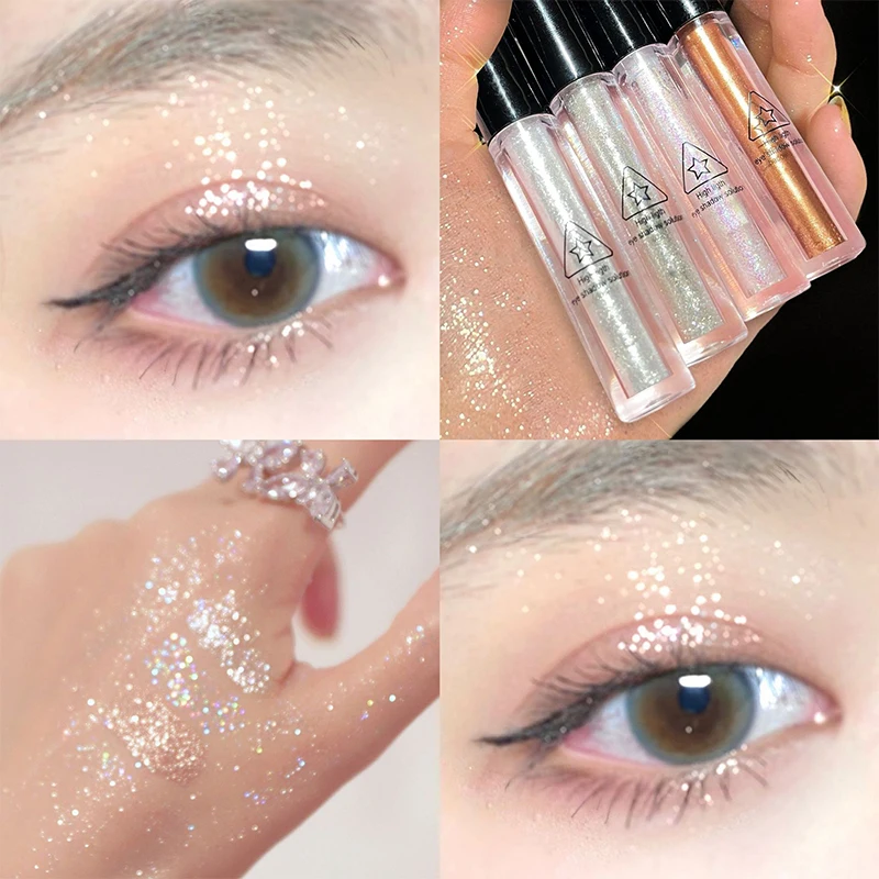 

Liquid Eyeshadow Glitter Highlight Pearlescent Cosmetic Shimmer Brighten Lying Silkworm Eye Corner Shiny Eye Beauty Party Makeup