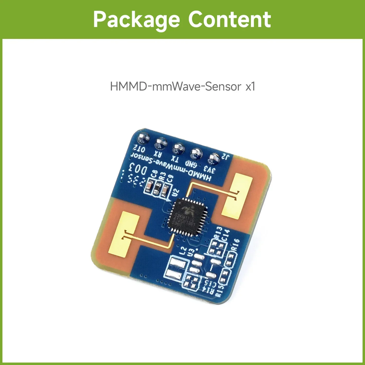 Waveshare Sensor mmWave de detección de micromovimiento humano, Radar mmWave de 24GHz, basado en S3KM1110, adopta tecnología FMCW